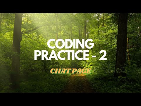 Introduction to Bootstrap | Coding Practice - 2 | Chat Page | Nxtwave | Static Website