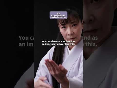 The Elegant Gesture of Adjusting Hair in Japanese Traditional Dance | Hokkaido Kimono Experience