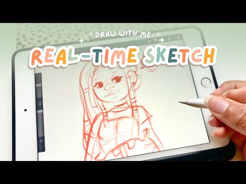 Sketching a Cute Girl | REAL-TIME DRAWING + CHILL MUSIC