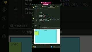 Difference Between Position Relative and Absolute #css #javascriptinterviewquestions #htmlcsswebsite