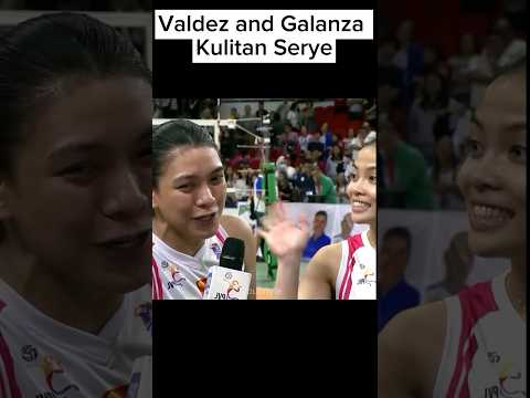 kulitan with #jemagalanza #alyssavaldez #ccs #creamlinecoolsmasher #volleyball #creamline #pvl