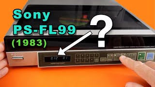 Sony PS-FL99 vinyl record player with an unusual digital feature.