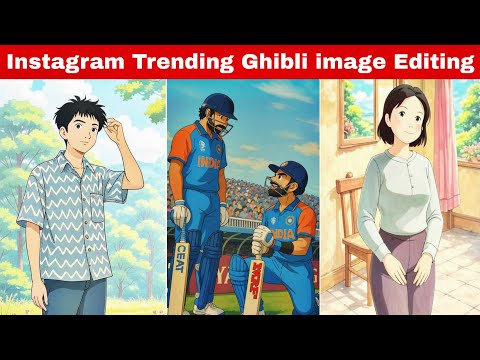 Instagram Trending Ghibli art Free || instagram cartoon video Editing 1 click me