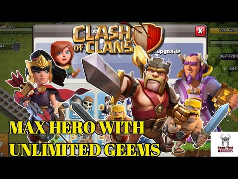 update the Grand Warden with unlimited Geems..(CoC)