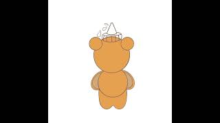Digital Honey Bear Art Time Lapse #chill #lofi #timelapse #art #digitalart