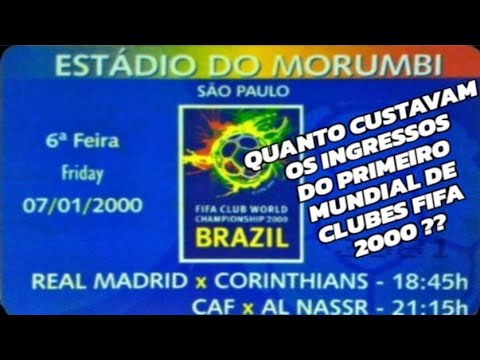 PRIMEIRO MUNDIAL DE CLUBES DA FIFA- valores dos ingressos