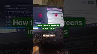 How to Split Laptop/PC screen in two parts? #techhelp #technology