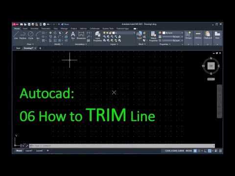 06 Autocad How to Trim Line