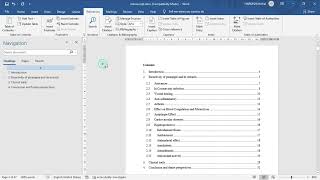 How to add Content Table with hyperlink in ms word 💥✨
