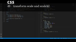 CSS 49 💻 transform scale and scale3d