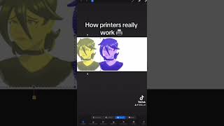 How printers work 🖨️ #shorts #meme #hdak_art