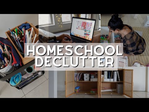 Homeschool Declutter & Organize with Me! ๐จ๐ + Shopping for Homeschool Essentials
