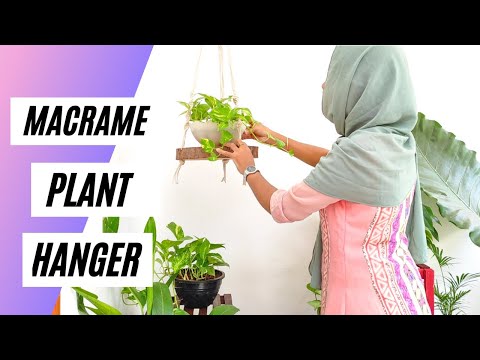 Macrame Plant Hanger | DIY easy macrame plant hanger | Macrame planthanger tutorial (step by step)