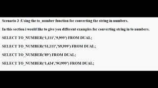 SQL Conversion Functions|TO_CHAR|TO_DATE|TO_NUMBER|Conversion Functions