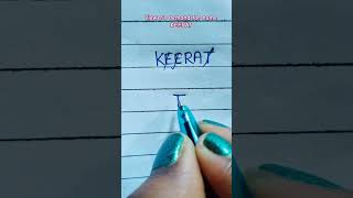 "KEERAT" name logomark for viewer's demand 😊#namelogodesign #shortsonyoutube #logodesign #logomark