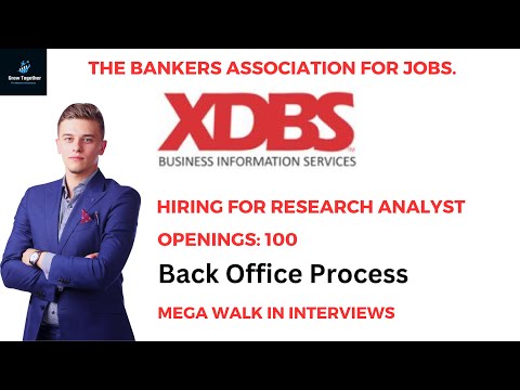 XBDS is Hiring for Backoffice Process | Hiring for Back Office 2023