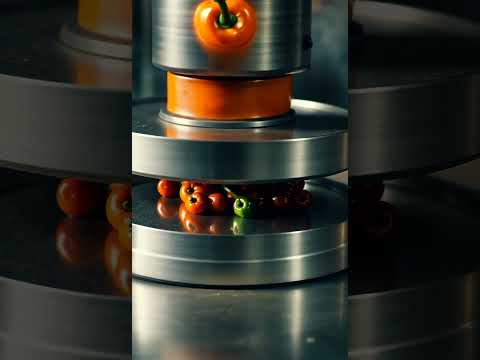 "Hydraulic Press vs Colorful Glass Objects – Slow Motion Destruction in Stunning Detail"