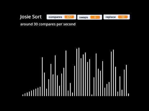 two custom sorting algorithms. Mirror Sort and Josie Sort . 50 elements