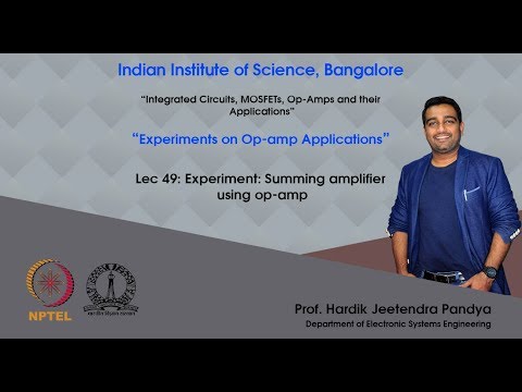 mod11 -Experiment: Summing amplifier using op-amp