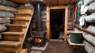 Man Builds SECRET UNDERGROUND CABIN in the Forest | Start to Finish by @RuslaninTheWoods