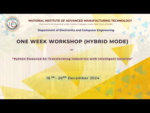 Python Powered AI - Workshop | NIAMT Ranchi