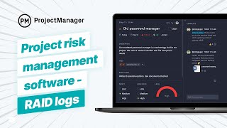 Project Risk Management Software - RAID Log Demo in ProjectManager