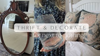 Thrift Shop for High End Style Home Decor // Decorating for Next to Nothing!