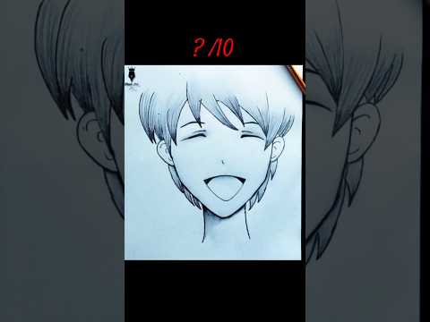 Anime sketch | Rate out of 10 | Easy anime sketch for beginners #shorts #animedrawing