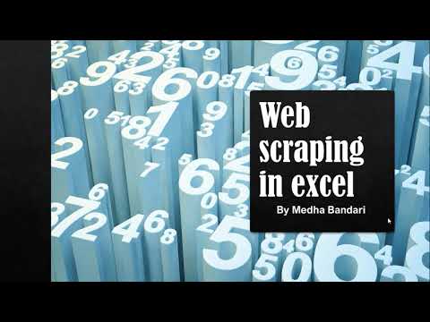 Basic webscraping in excel