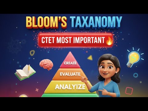 CTET 2026 BLOOM TEXONOMY 🚀|Rapid Preparation 