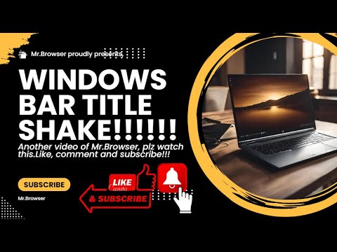 Windows Bar Title Shake