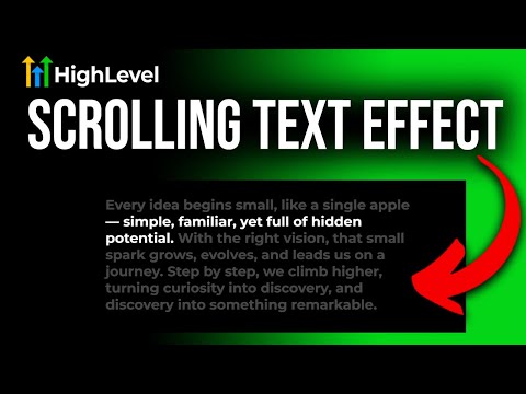 This Custom Effect Will Make Your GoHighLevel Website Look EXPENSIVE