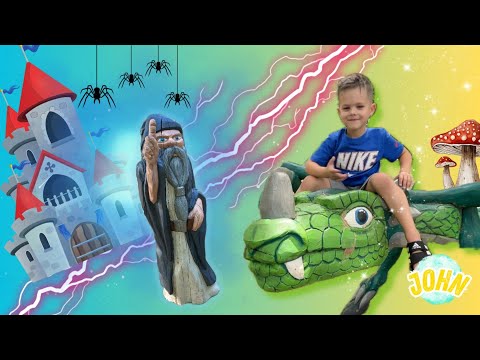 Ritterburg Geschichte für Kinder John Spielplatz