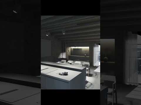 😱Before VS After || Render 3D interior #shorts