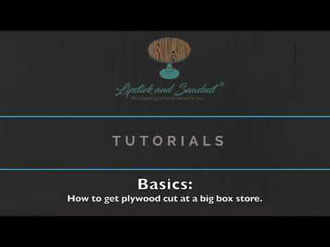 How to get plywood cut at a lumber store. Easily!