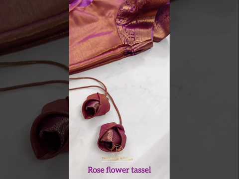 Rose flower tassel #handmade #tassels #latkan #rose #fashioninstitute
