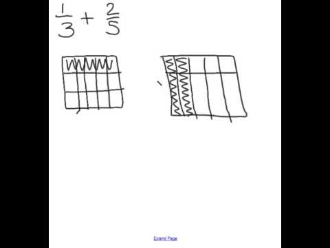 add fractions using a grid