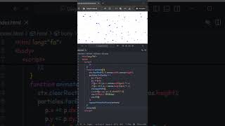 Build a Stunning Particle Background with Pure JavaScript ✨ | Creative Coding Shorts