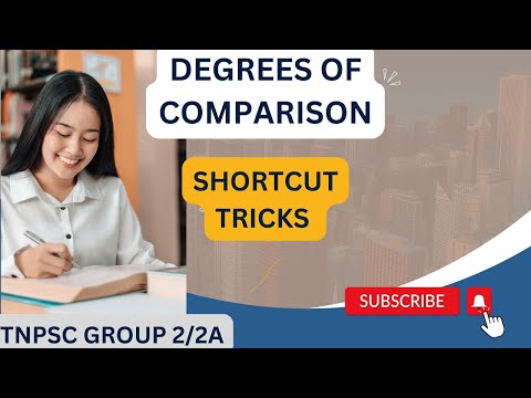 Degrees of comparison in English Grammar | Tnpsc