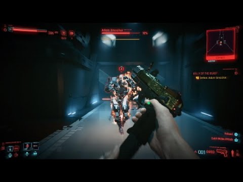 Cyberpunk 2077 - Destroying Adam Smasher with Jackie's Pistol "La Chingona Dorada"