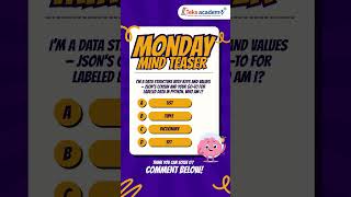 Python Mind Teaser 🔥 | I Hold Keys and Values — Can You Guess What I Am? 🤔