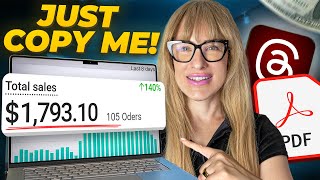 How I Made $1,793 Selling Digital Products on Threads (Using AI)