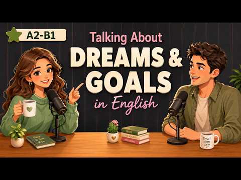 Talk About Dreams and Goals | English Podcast For Easy English in Daily Life | Learn English Fast