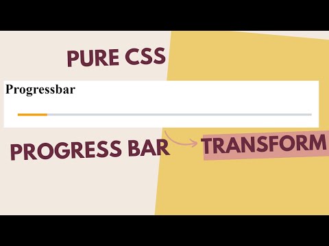 Simple Progress bar using HTML & CSS | Tutorial