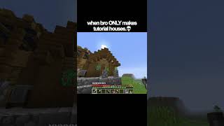 when bro ONLY makes tutorial houses