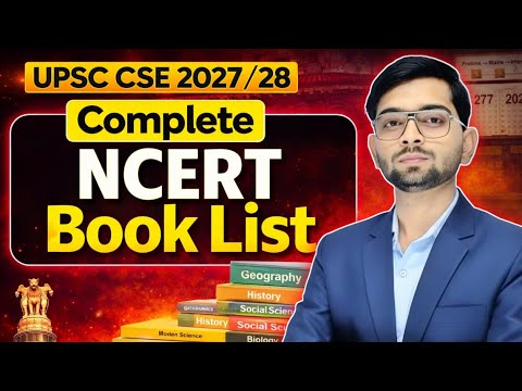 👉 UPSC 2027/28 Complete NCERT Book List 📚 | Beginner to Advanced Strategy #UPSC2027 #NCERTBooklist