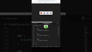 🖱️ Stylish Hover Effects for Social Icons | No JS #webdevelopment #coding #hovereffects #shorts