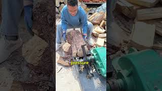 This Machine Splits Wood Without an Axe