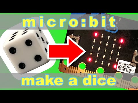 How to make a dice 🎲 on your Microbit project tutorial #microbitcoding #microbit #microbitproject