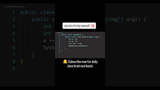 #MCQ #HardJava #CodarHub7 #DebugJava #JavaInterview #CodeChallenge #ProgrammingReels #JavaPlaylist